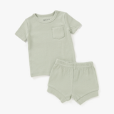 Ribbed Short Set | Pistachio